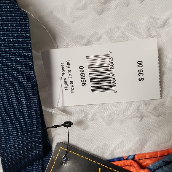 Loudmouth Cooperstown Collection Detroit Tigers Flower Power Retro Tote Bag NWT - Picture 6 of 15